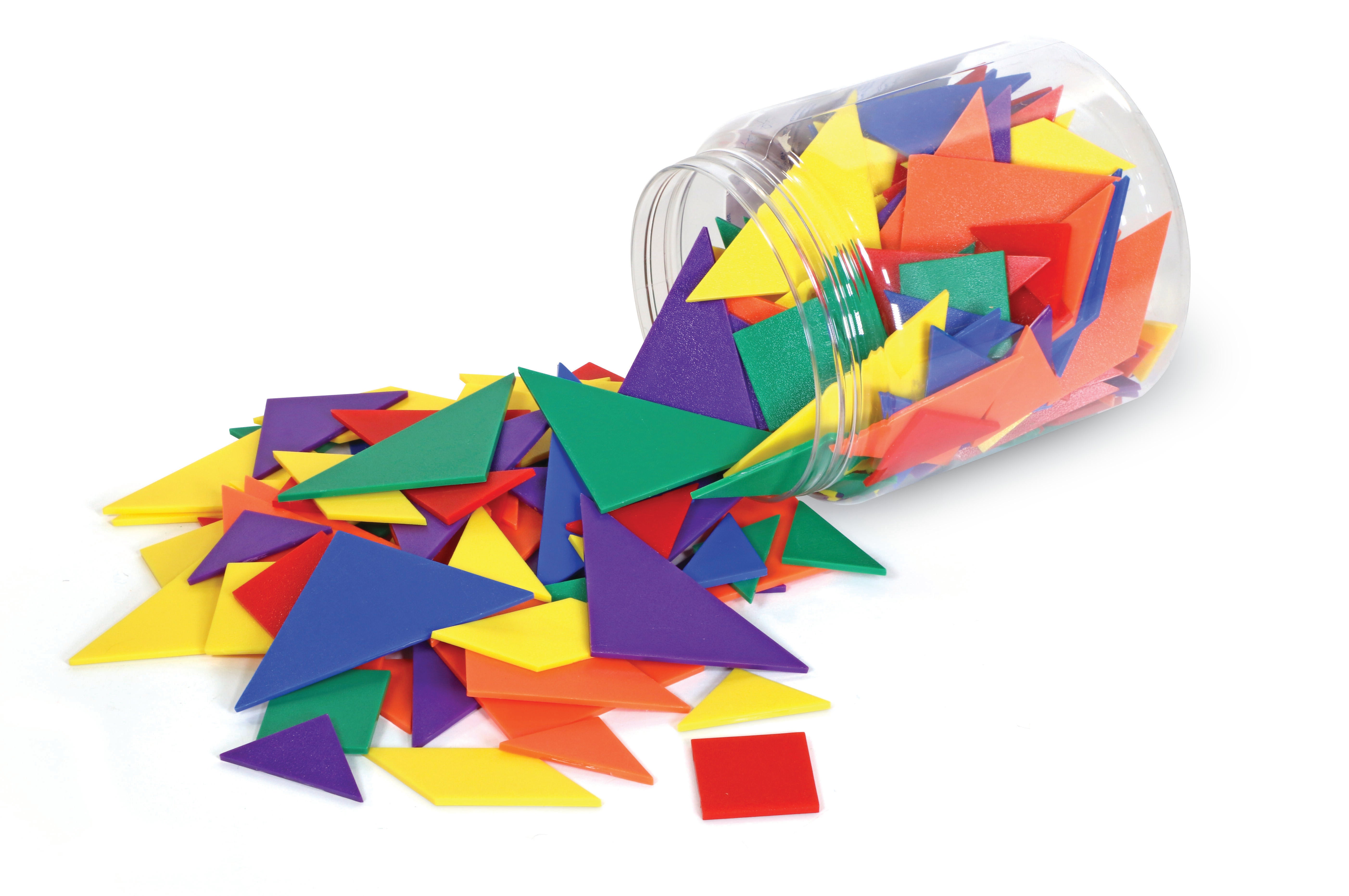 Learning Resources Tangrams Classroom Pack, 6 Colors, Set of 30 1391175